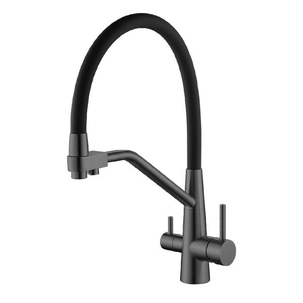 Смеситель для кухни с подключением фильтра Splenka S71.62.07, серый