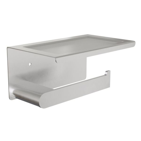 Держатель для туалетной бумаги с полочкой Knotlor PH102BS, сатин