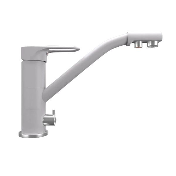 Смеситель для кухни Ulgran UQ-010-04, платина