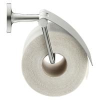 Duravit Starck T Держатель туалетной бумаги с крышкой  настенный, цвет: Stainless steel Brushed