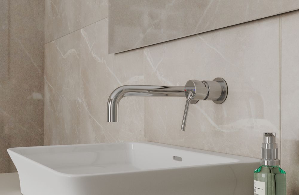 Смеситель для раковины встраиваемый Bravat P8461217CP-ENG, хром