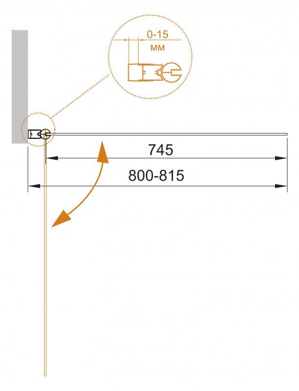 Душевая шторка на ванну CEZARES ECO-V-1