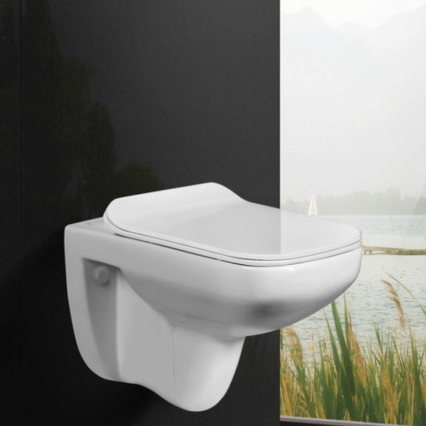 Унитаз подвесной WesnaArt KUBUS 203-KUB13, белый, артикул 203-KUB13