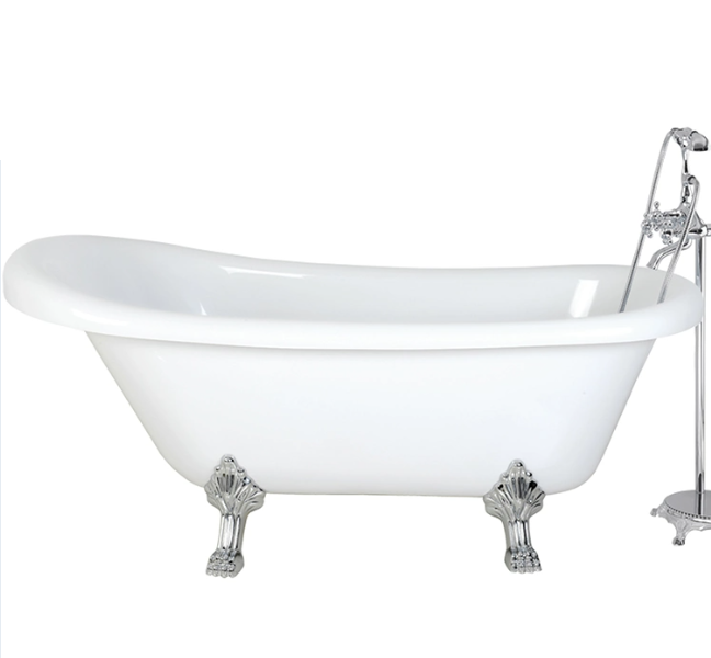 Ванна CLASSIC 150 акриловая отдельностоящая Cerutti SPA (1570x770x740) на львиных алюминиевых лапах (хром) Ванна CLASSIC 150 акриловая отдельностоящая Cerutti SPA (1570x770x740) на львиных алюминиевых лапах (хром)