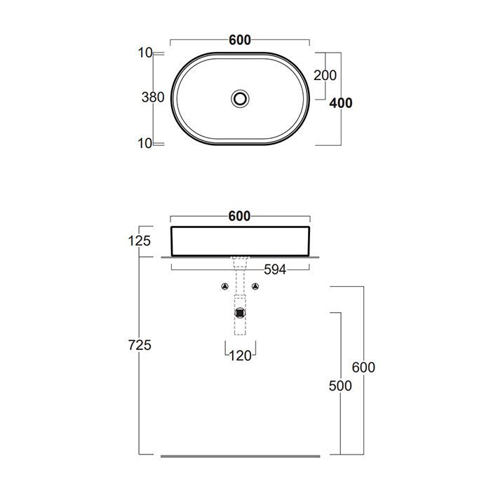 SIMAS Folio Раковина овальная накладная 60x40x13 см, без отв под смеситель,цвет белый SIMAS Folio Раковина овальная накладная 60x40x13 см, без отв под смеситель,цвет белый
