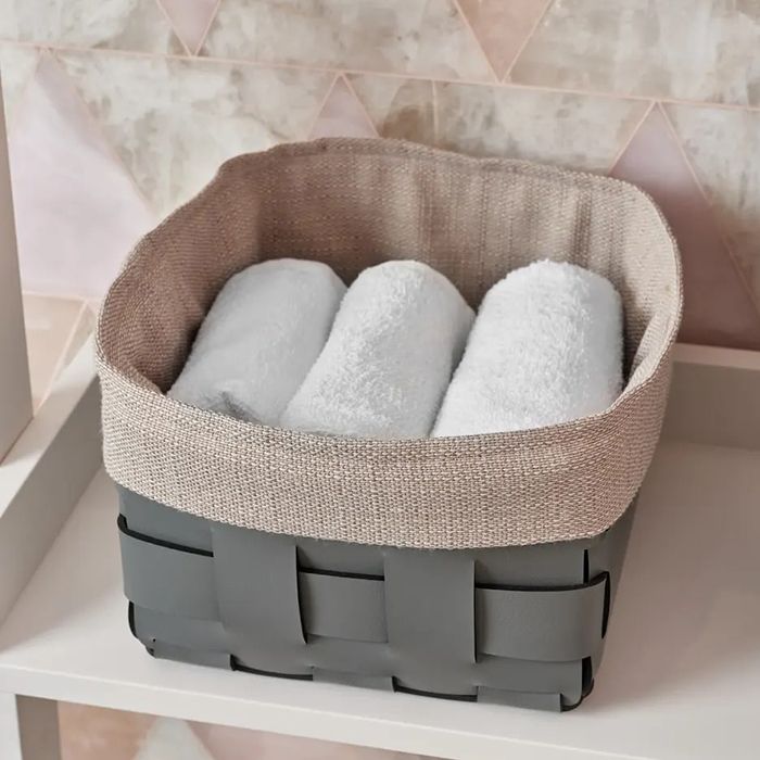 ADJ Мешок для корзины Mini Bottega 1019, 19x19xH13 см., цвет: Grigio ADJ Мешок для корзины Mini Bottega 1019, 19x19xH13 см., цвет: Grigio