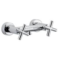 Смеситель для душа, Fima Carlo Frattini, Maxima, тип открывания воды-вентильный, монтаж-настенный, отверстия для монтажа-2, цвет-хром