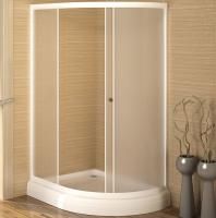 Душевой уголок Radomir 120x90 L 1-03-1-1-0-0101 с поддоном профиль Белый стекло матовое