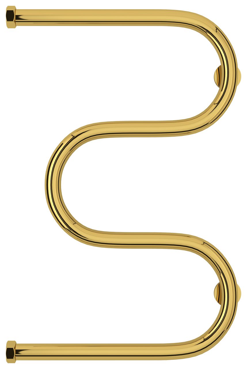 Полотенцесушитель водяной "М-обр.+" 600х400 Н. Г. 1" (Золото)