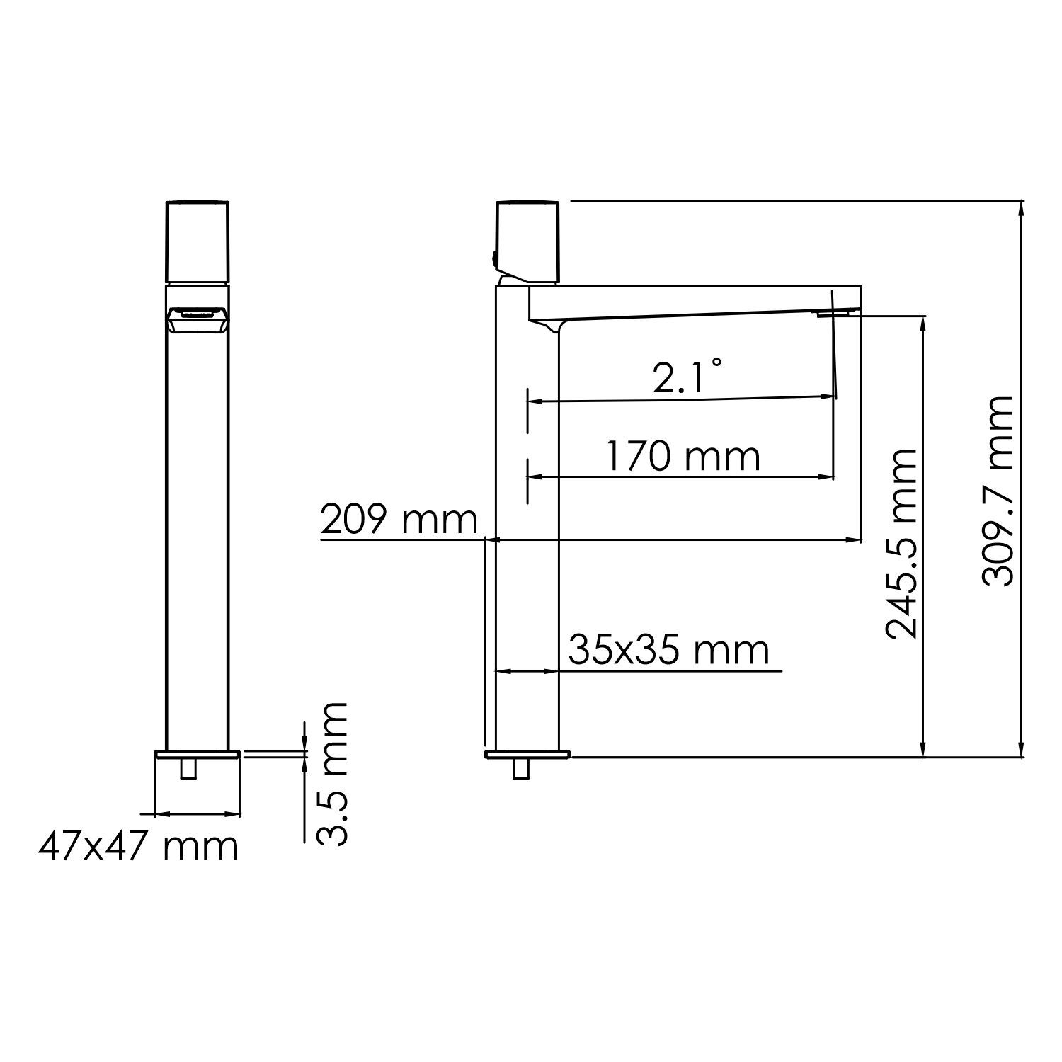 Naab 8603H Смеситель для раковины