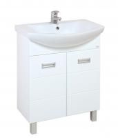 Тумба Onika Балтика 70 напольная, белая, с корзиной (ум. Балтика 70)