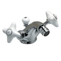 Devon&Devon WHITE ROSE Смеситель для биде на 1 отв,с донным клапаном,цвет хром