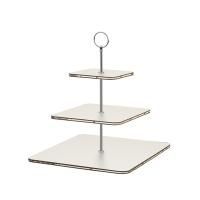 ADJ Сервировочная стойка, 30x30xH35 см.,ручка Круглая, цвет: белый, фурнитура хром