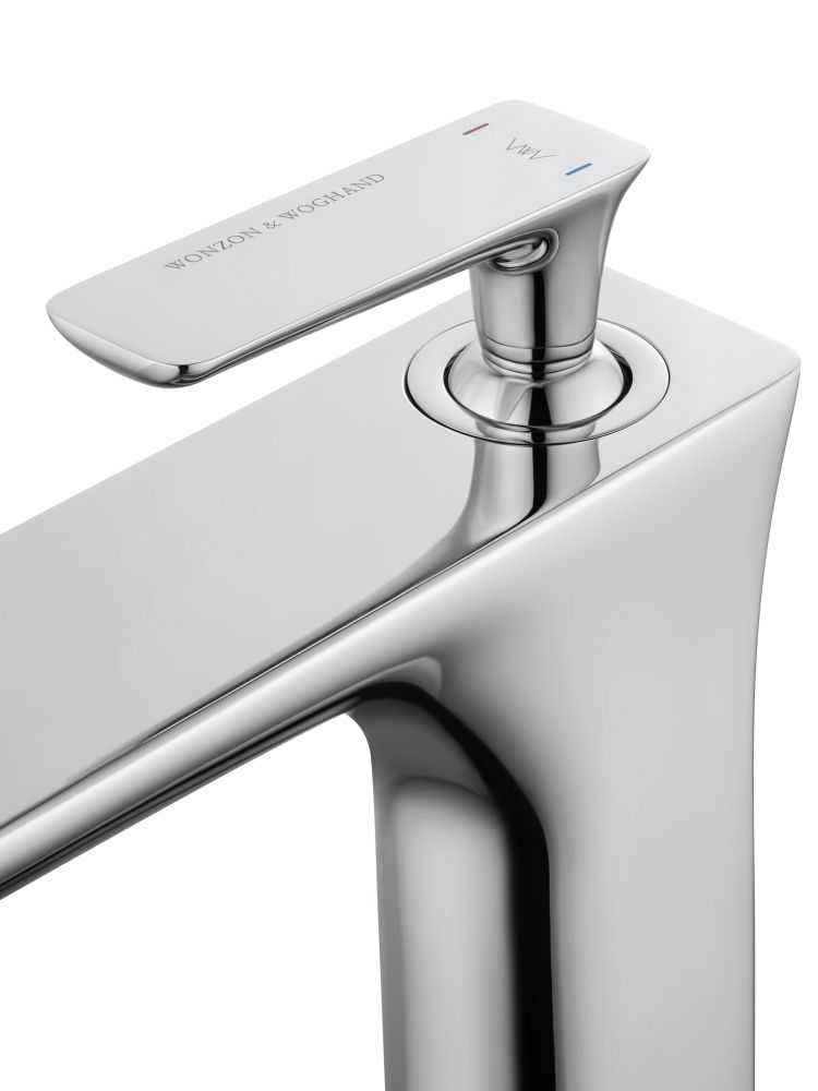 Смеситель для раковины высокий WONZON & WOGHAND SHARK, Хром (WW-481102-CR)