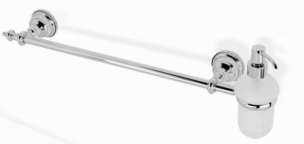 Stil Haus Elite, полотенцедержатель + стеклянный дозатор, цвет хром