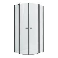 Душевое ограждение NEW TRENDY NEW SOLEO BLACK  90x90x195 K-0539 (черный)
