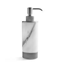 3SC APUANA 2.0 Дозатор настольный, цвет: мрамор Bianco Statuario/Matt Satin Nickel 3SC APUANA 2.0 Дозатор настольный, цвет: мрамор Bianco Statuario/Matt Satin Nickel