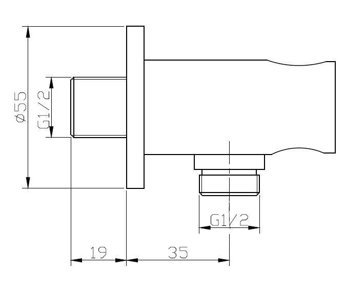 Ручной душ BelBagno ANCONA ANCONA-DFC-CRM