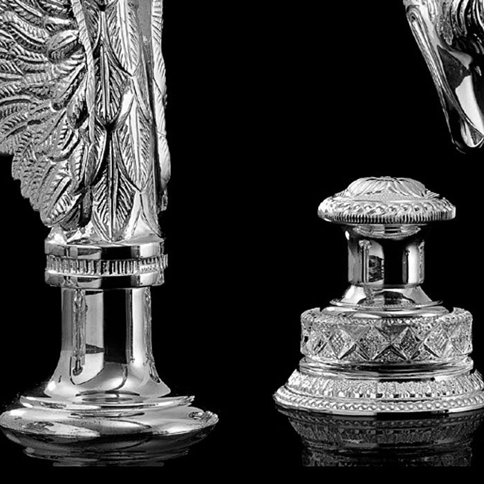 Devon&Devon Excelsior Swan Смеситель для установки на борт ванны с 5 отверстиями, переключателем и душем. Цвет: хром., артикул EXC-SW150CR