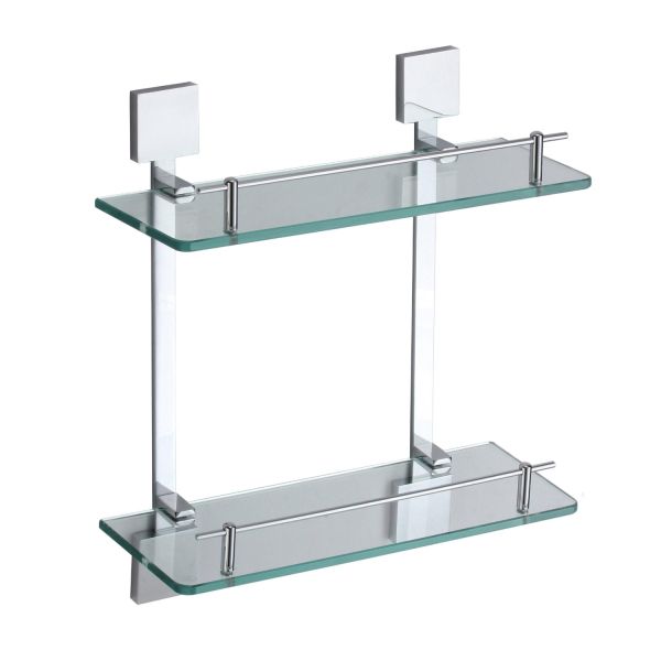 Полка стеклянная Savol S-06522A, хром