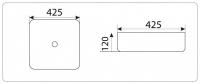 Умывальник CeramaLux D1305H004 Умывальник CeramaLux D1305H004