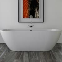 KNIEF Слив перелив с системой Click-Clack, с гибким шлангом и горизонтальным отводом, цвет хром (смонтирован на ванне)