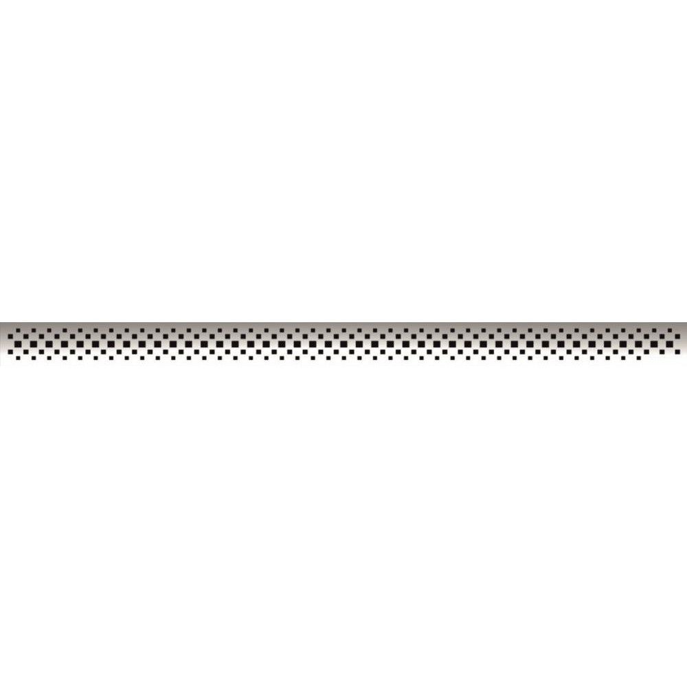 Желоб BERGES водосток C1 Brise 800, матовый хром, S-сифон D50/105 H50 вертикальный