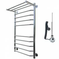 Электрический полотенцесушитель Тругор Браво 2 элТЭН 100x40 с полкой Хром