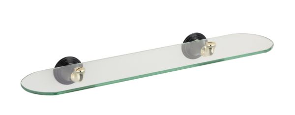 Стеклянная полка Fixsen Luksor FX-71603B Черный Золото