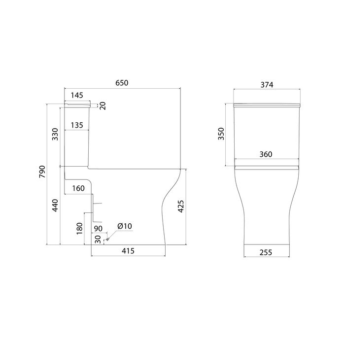 Унитаз-компакт безободковый с системой смыва Торнадо, Zodiac, IDDIS, (ZODRDSEi24), артикул ZODRDSEi24