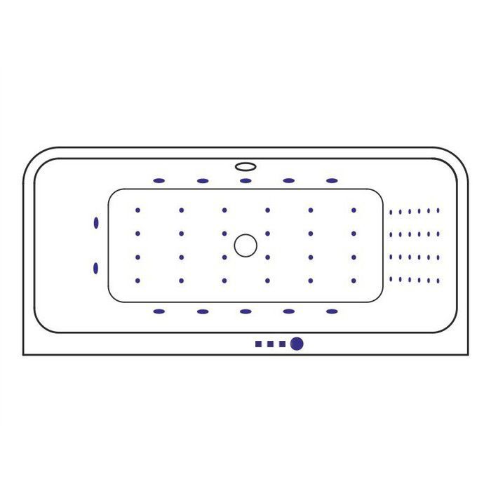 Ванна EXCELLENT Arana 180x85 "NANO" (хром)