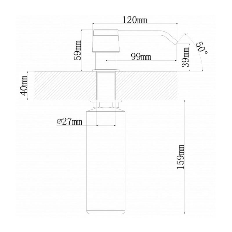 Дозатор для кухонной мойки Florentina РОНДО 703.727.0000.105, коричневый, артикул 703.727.0000.105