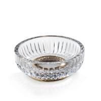 Мыльница, 3SC, Elegance, ширина, мм-115, высота, мм-40, тип установки-настольный (свободностоящий), материал мыльницы-хрусталь, без креплений, цвет-прозрачный хрусталь/латунь сатинированная матовая