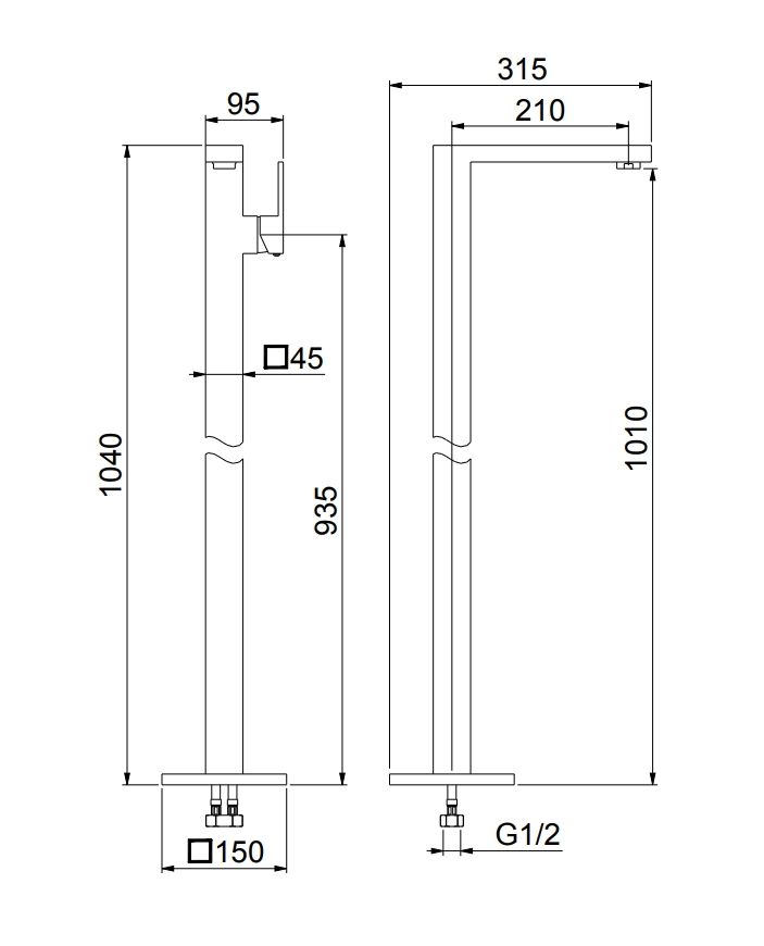 Смеситель для раковины Webert Pegaso PE832101740, белый