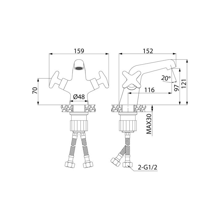 Смеситель для умывальника IDDIS Acros (ACRSB00i01), артикул ACRSB00i01