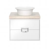 Тумба CANALETTO подвесная с ящиками 60, белая матовая