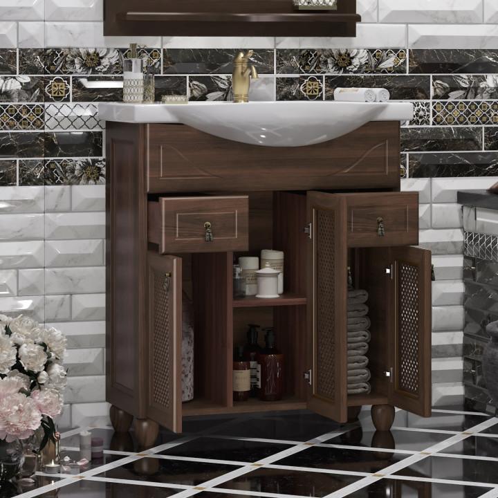 Мебель для ванной Тибет 75 Opadiris Орех антикварный