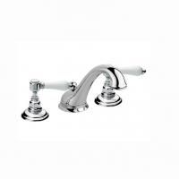 Nicolazzi P.M.Blanc Смеситель для раковины, на 3 отверстия, с донным клапаном, излив 130мм, цвет: хром