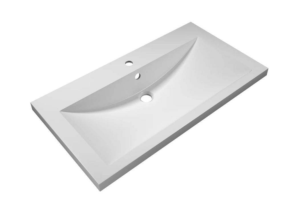 PLATINO База под раковину подвесная с двумя выкатными ящиками, Серый матовый AM-Platino-900-2C-SO-GM, артикул AM-Platino-900-2C-SO-GM