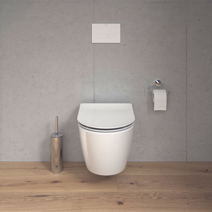 Duravit Soleil by Starck Унитаз подвесной 370х480мм, безободковый, Weiß Hochglanz, HyG, цвет белый