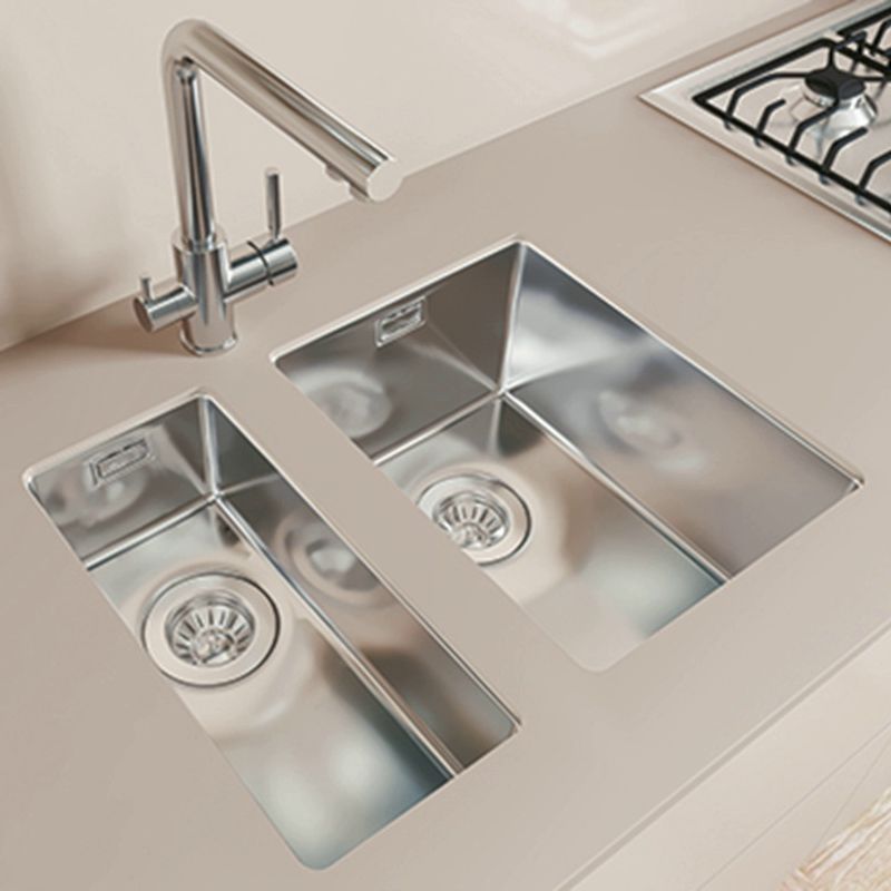 Кухонная мойка Florentina ОПТИМА-HM OHM.170.400.B.10.S.10, нержавеющая сталь, артикул OHM.170.400.B.10.S.10