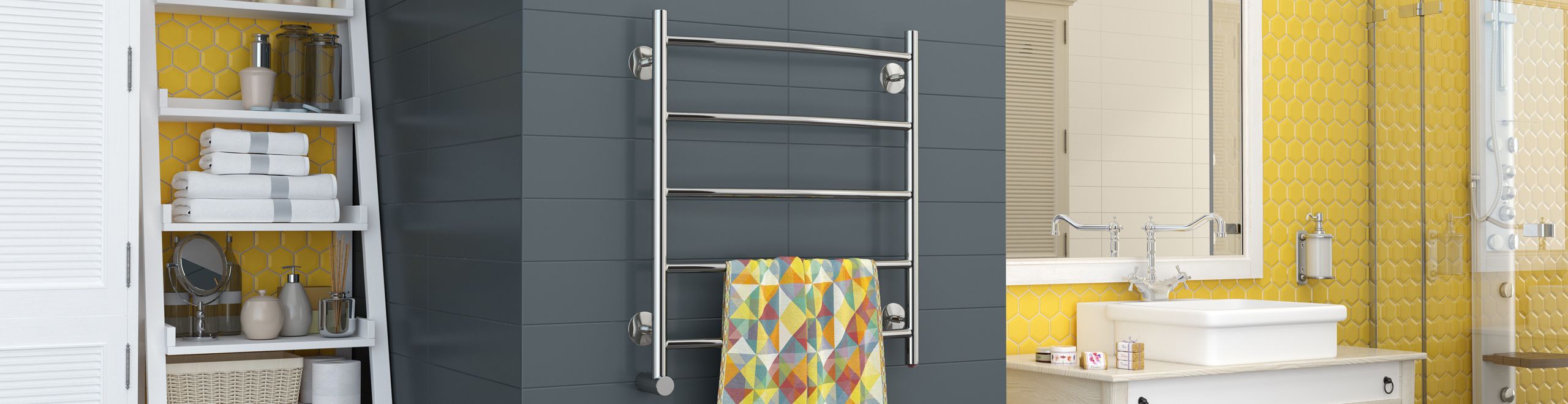 Электрический полотенцесушитель СТИЛЬЕ "Формат 40 Л" 600х500 (5) Г16 (Без покрытия)