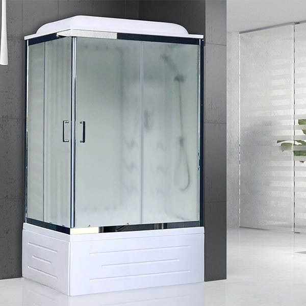Душевая кабина Royal Bath BP 120х80 RB8120BP3-WC-CH-R с гидромассажем стекло матовое задняя стенка Белая Душевая кабина Royal Bath BP 120х80 RB8120BP3-WC-CH-R с гидромассажем стекло матовое задняя стенка Белая