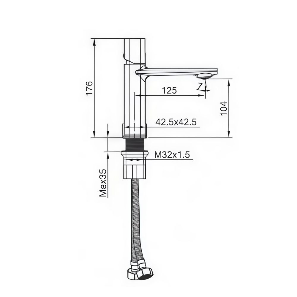 Смеситель для раковины Maretti Lorenza LR32RF842, хром