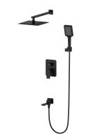 Душевая система встраиваемая WONZON & WOGHAND DIAMOND, Черный матовый (WW-88939011-MB)