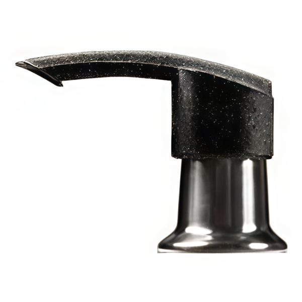 Дозатор для кухонной мойки GranFest 001 "Плоский", черный