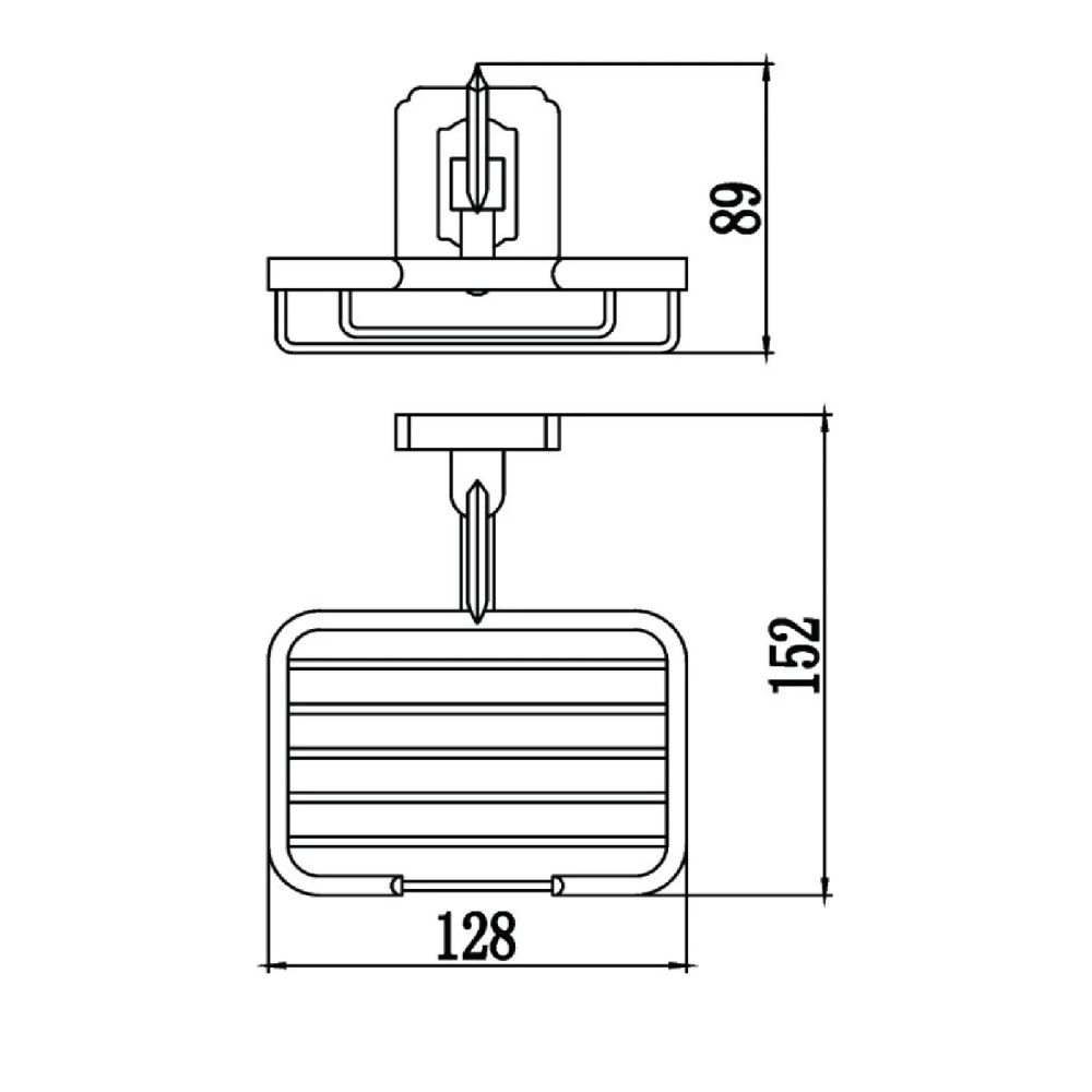 Мыльница Savol S-006432, бронза, артикул S-006432