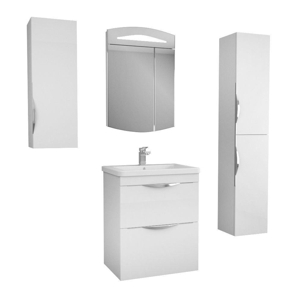 Тумба Sjel stor 65, белый лак