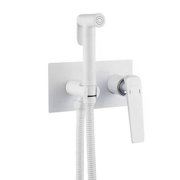 Гигиенический душ со смесителем Shevanik S8005F, белый