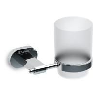 Стаканчик подвесной RAVAK CHROME X07P188 (металл/стекло, хром, на стену, круглый, матовый), шт